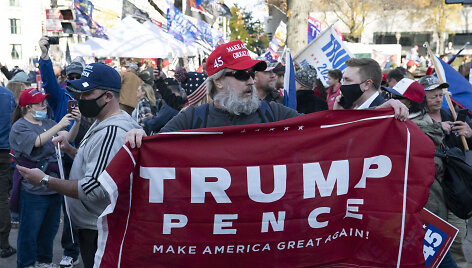 Donaldo Trumpo palaikymo akcija Va&scaron;ingtone