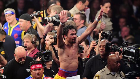Floydas Mayweatheris prie&scaron; Manny Pacquiao