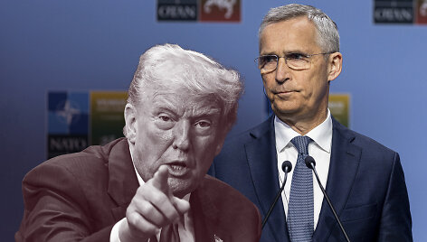 Jensas Stoltenbergas ir Donaldas Trumpas