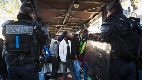 Migrantų stovykla Paryžiuje