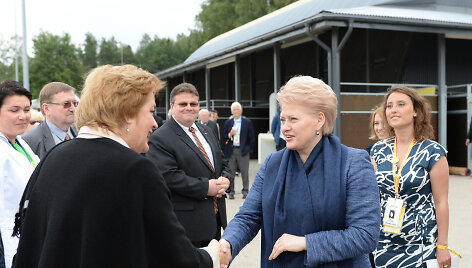 Dalia Grybauskaitė &ndash; Pasaulio lietuvių jaunimo susitikime.