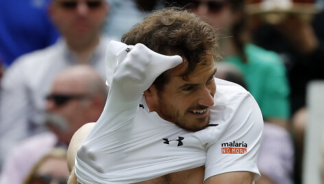 Andy Murray prie&scaron; Liamą Broady