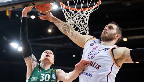 Aaronas White'as ir Mindaugas Kup&scaron;as
