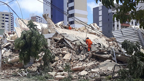 Brazilijoje sugriuvo septynių auk&scaron;tų pastatas