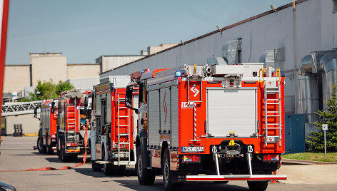 Gaisras „Pergalės“ saldainių fabrike