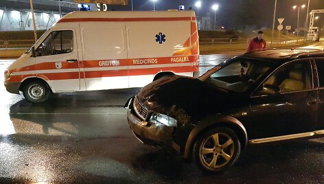 Avarija Klaipėdoje, Baltijos žiede 2015 m. sausio 31 d. 
