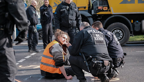 Protestuotoja Berlyne