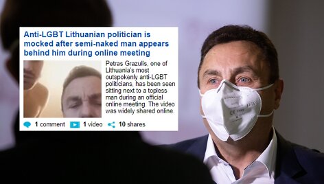 P.Gražulio skandalas sulaukė &bdquo;Mail Online&ldquo; dėmesio