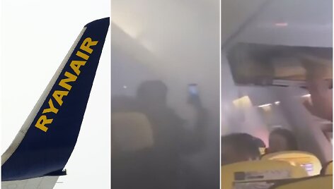 &bdquo;Ryanair&ldquo; lėktuvas tik pakilęs apsipylė dūmais