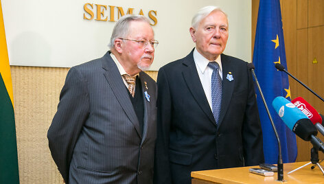 Vytautas Landsbergis ir Valdas Adamkus