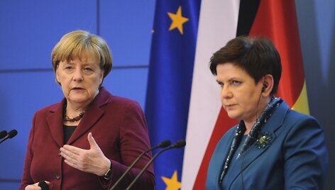 Angelos Merkel vizitas Lenkijoje