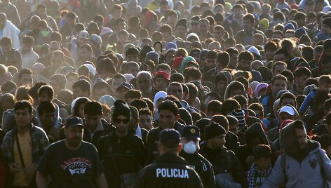 Migrantai Slovėnijoje