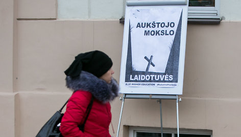 Protesto akcijos akimirka