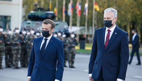 Emmanuelio Macrono ir Gitano Nausėdos apsiankymas Rukloje
