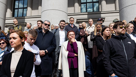 Protestas prie&scaron; valdančiąją koaliciją