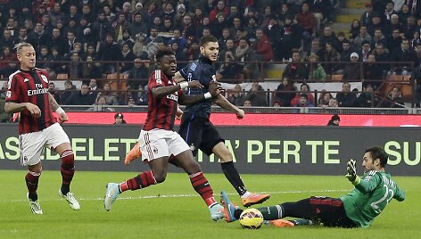 Diego Lopezas atmu&scaron;ė Mauro Icardi smūgį 