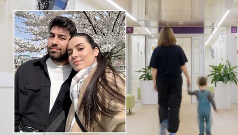 Odeta Kilinc su vyru Hasanu, ligoninė (asociatyvi nuotr.)