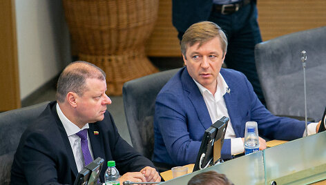 Saulius Skvernelis ir Ramūnas Karbauskis