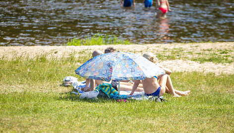 Sekmadienis Valakampių I paplūdimyje