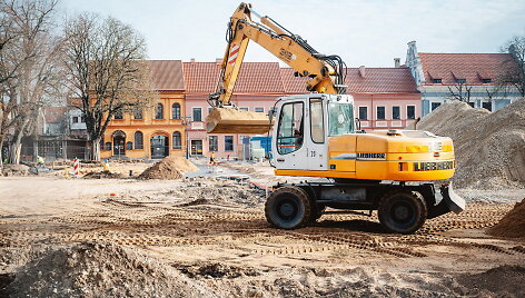 Rekonstrukcijos darbai Kauno Rotu&scaron;ės aik&scaron;tėje