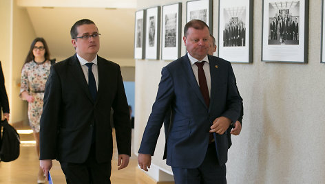 Skirmantas Malinauskas ir Saulius Skvernelis