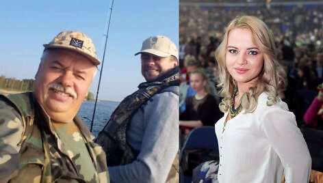 Marius Jampolskis su uo&scaron;viu, Renata Jampolskė