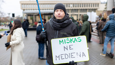 Protestas dėl miškų kirtimo