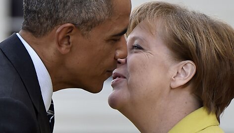 Barackas Obama ir Angela Merkel