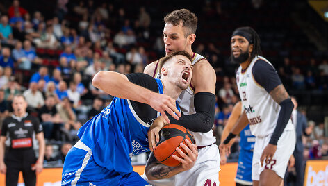 Pirmasis mažojo finalo mačas: Klaipėdos &bdquo;Neptūnas&ldquo; &ndash; Panevėžio &bdquo;Lietkabelis&ldquo;. Martynas Pacevičius