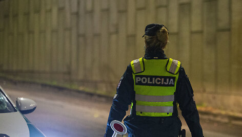 Akimirka i&scaron; vykusio policijos reido