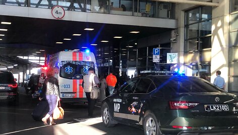 Vilniaus oro uosto i&scaron;vykimo terminalo evakuacija