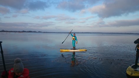 Potvynis pamaryje: vieniems pramogos, kitiems galvos skausmas (Monikos Dobrovolskytės nuotr.)