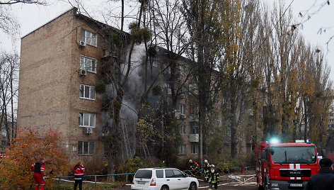 Raketomis apšaudytas Kyjivas