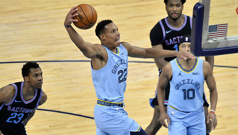 &bdquo;Memphis Grizzlies&ldquo; žaidėjas Desmondas Bane mače su &bdquo;Sacramento Kings&ldquo;.