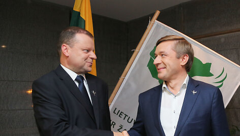 Saulius Skvernelis ir Ramūnas Karbauskis