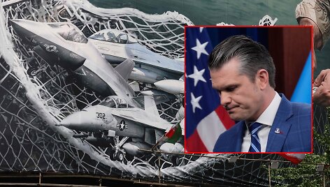 JAV naikintuvai ir Pete'as Hegsethas