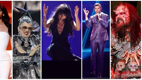 Conchita Wurst, Verka Serdiučka, Loreen, Robinas Bengtssonas ir „Lordi“