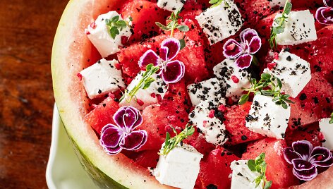 Arbūzų salotos su feta