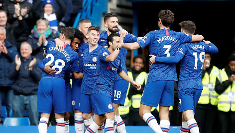 „Chelsea“ futbolininkų triumfas