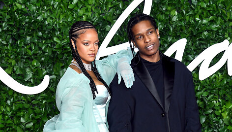 Dainininkai Rihanna ir A$AP Rocky