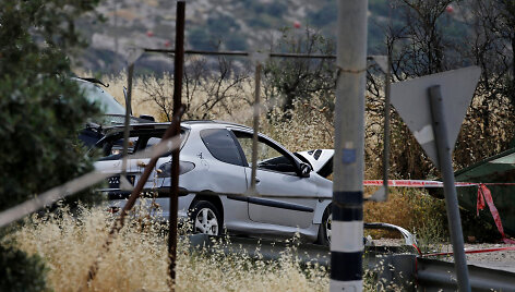 Vakarų Krante nu&scaron;autas automobiliu į Izraelio karius rėžęsis palestinietis