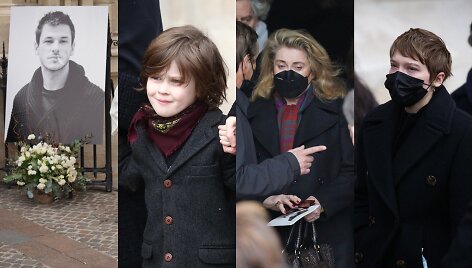 Gaspardo Ullielio laidotuvės: sūnus Orso, L&eacute;a Seydoux, Catherine Deneuve