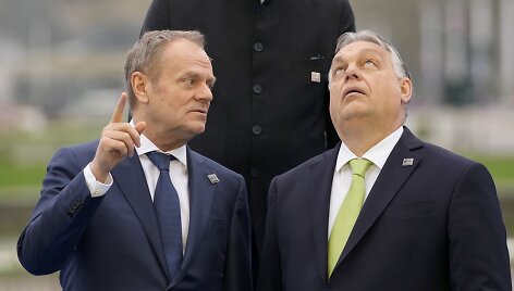 D. Tuskas ir V. Orbanas /  / AP