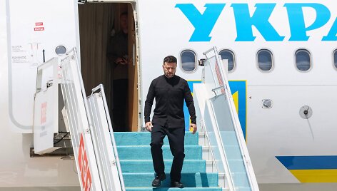 Ukrainos prezidentas Volodymyras Zelenskis atvyko į Turkiją / ADEM ALTAN / AFP