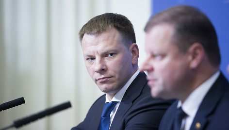 Vilius Šapoka ir Saulius Skvernelis 