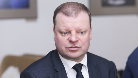 Saulius Skvernelis susitiko su žurnalistais