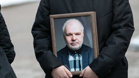 Atsisveikinimas su aktoriumi Mindaugu Jusčiumi