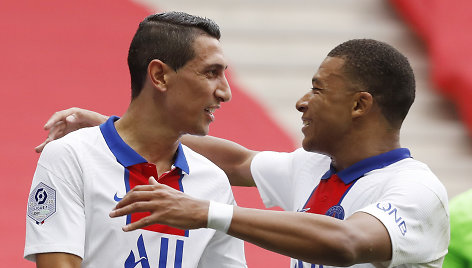 Angelis Di Maria ir Kylianas Mbappe