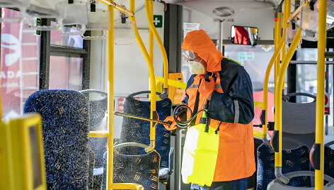Vie&scaron;ojo transporto dezinfekcija Vilniuje