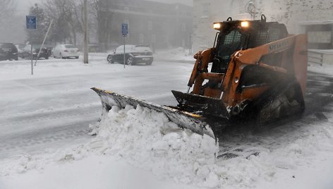 Masačusetse valomas sniegas